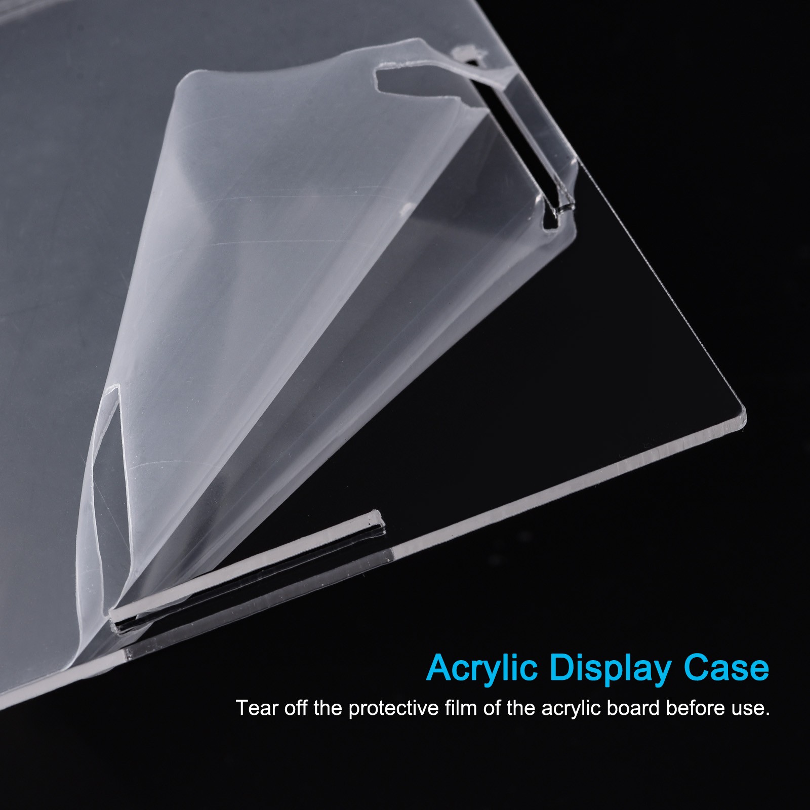 Display Case Box Acrylic Box Transparent Showcase 36x26x41cm for Collectibles
