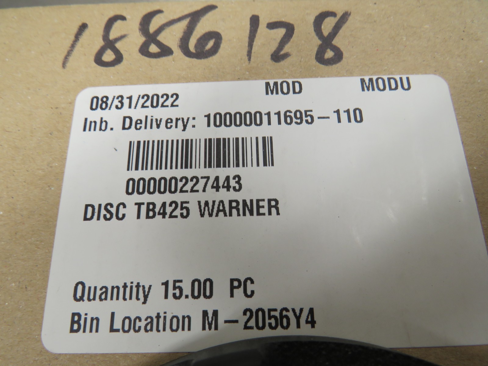 Warner Electric 30126500 PB/TB 400/425 Armature