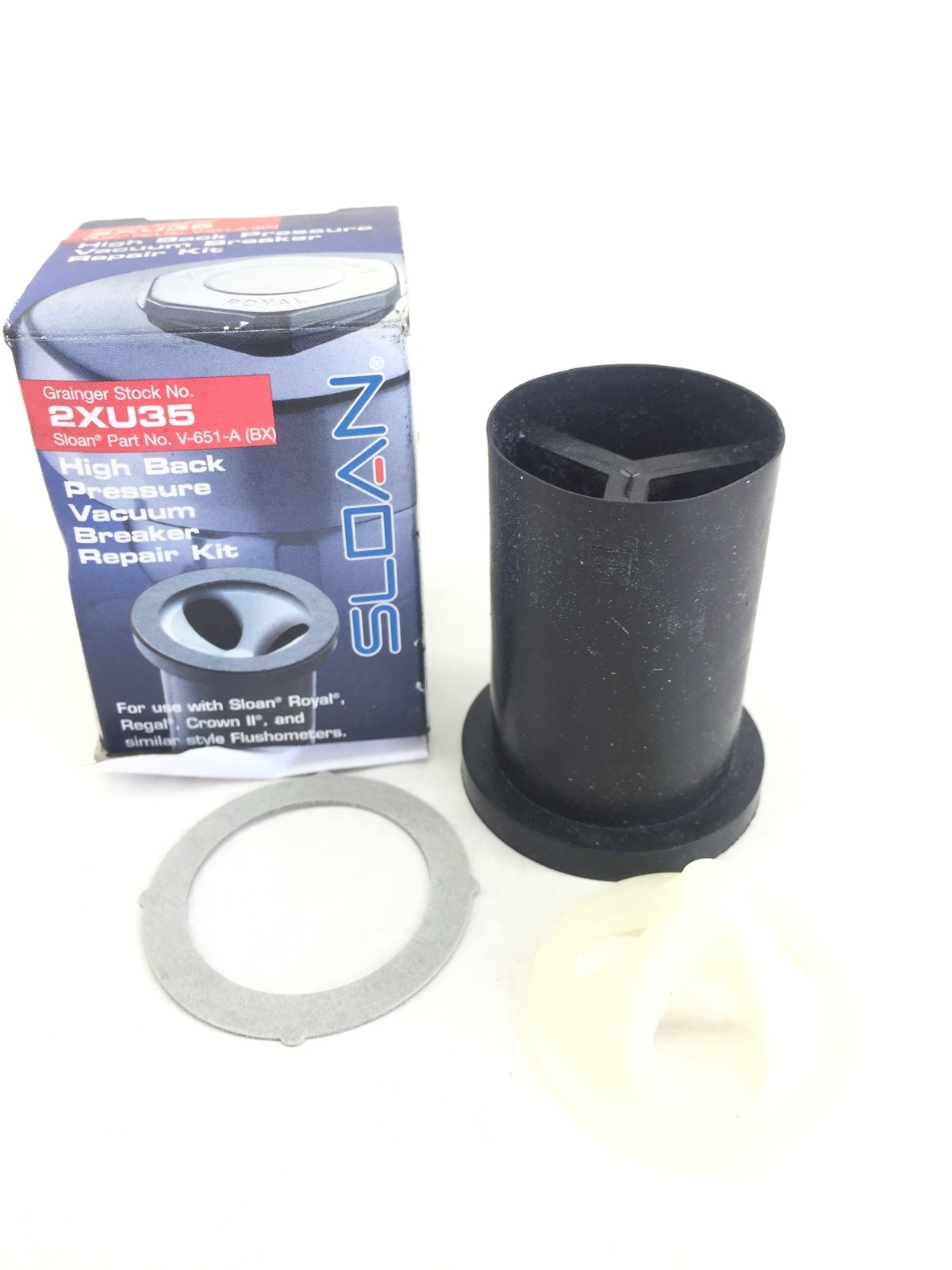 SLOAN HIGH BACK PRESSURE VACUUM BREAKER REPAIR KIT, V-651-A, 2XU35 NIB A285