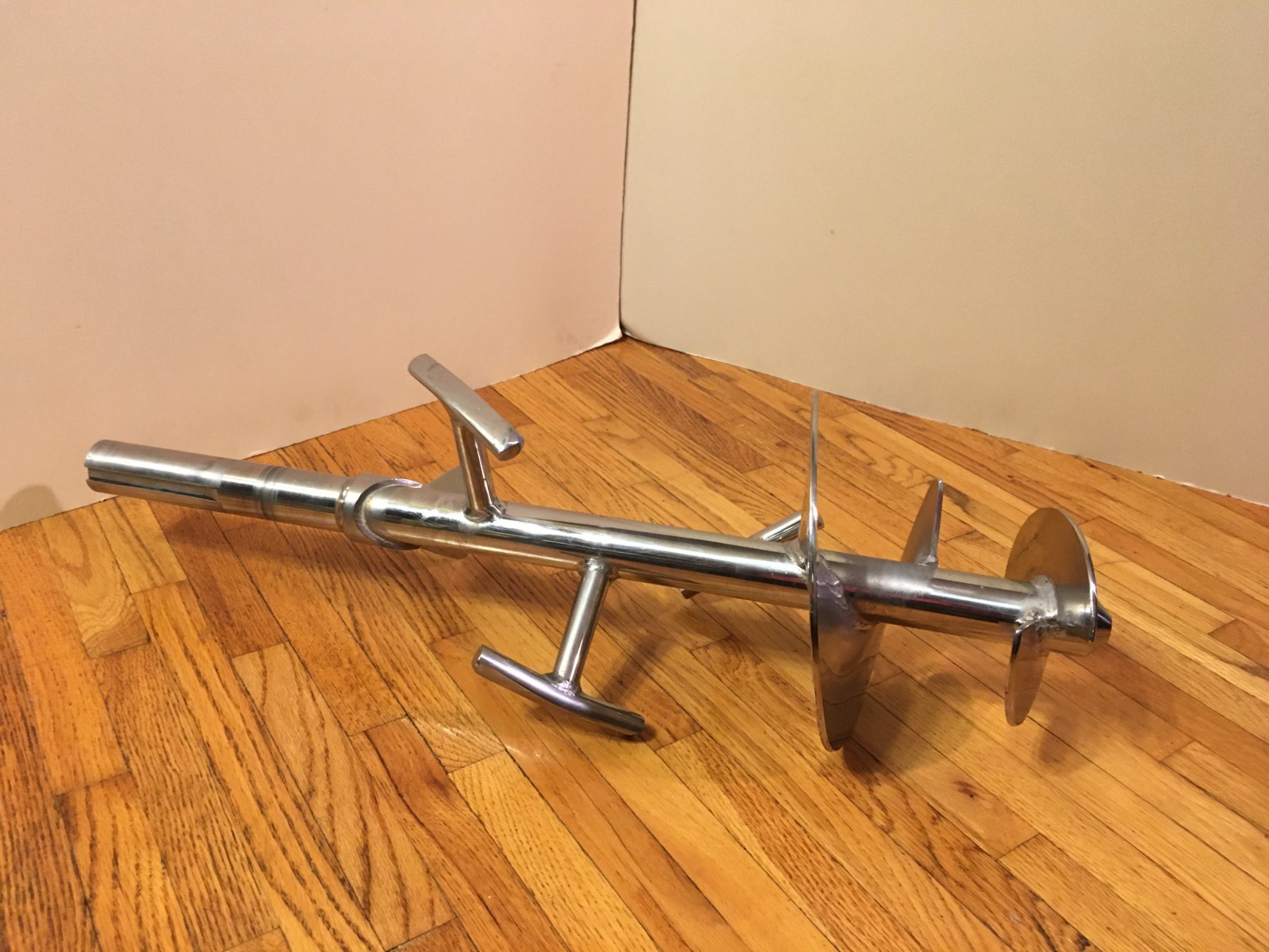** 26″ STAINLESS STIRRING ROTOR MIXER AUGER IMPELLER BLADE 8″ DIA 1 1/2″ SHAFT