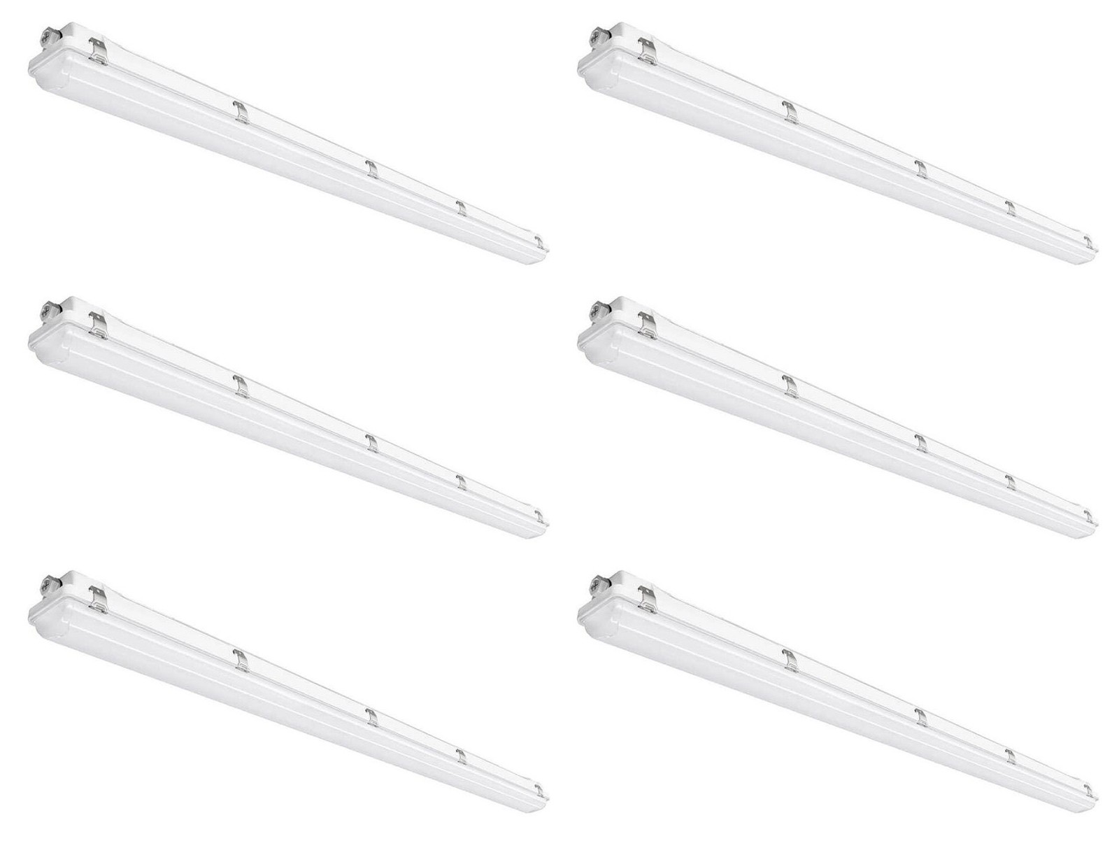 (case of 6) Philips Day-Brite LED Vapor Tight LED Light Fixture, 48 inch,