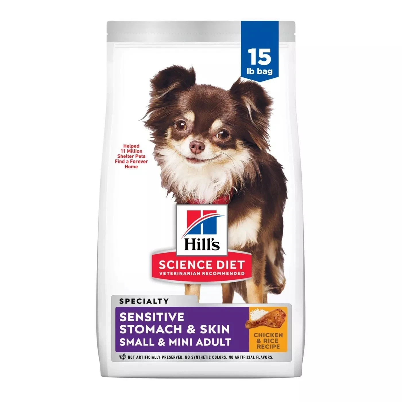 Hill’s Science Diet Sensitive Stomach & Skin Small & Mini Dog Dry – 15 Lb Bag