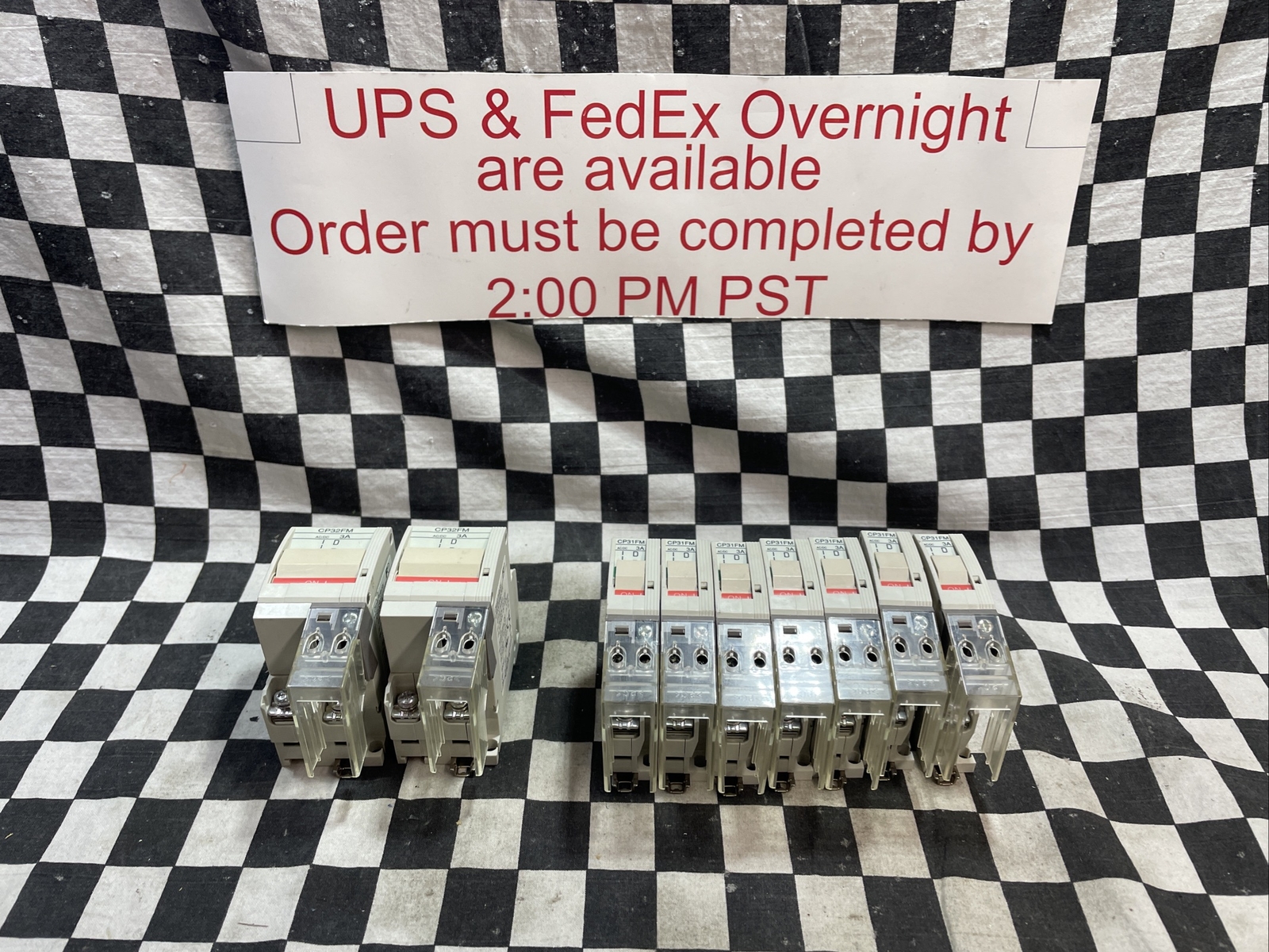 FUJI CP32FM/3W & CP31FM/3W, CIRCUIT BREAKER , LOT OF 9 SHIPSAMEDAY#1630W3