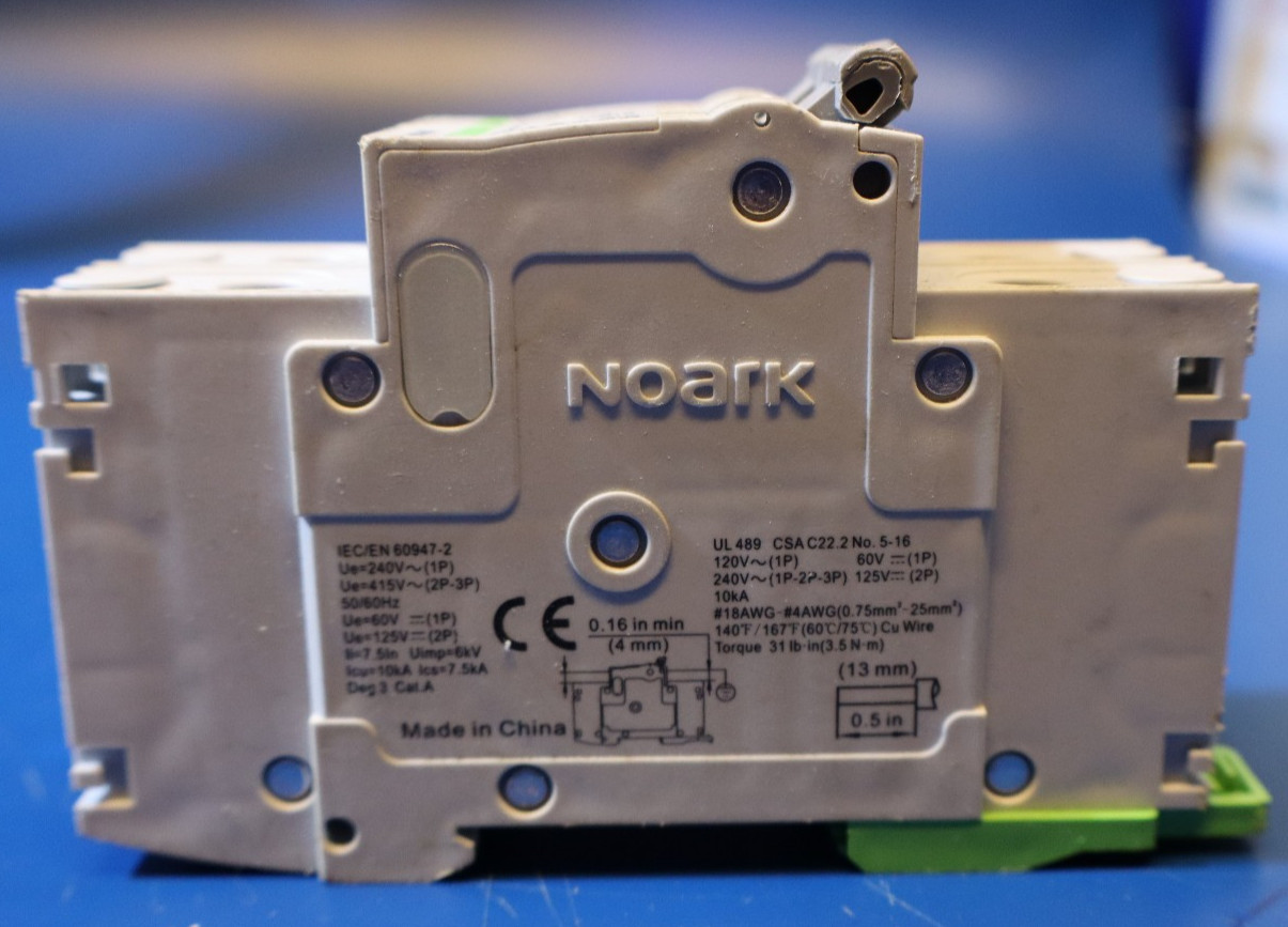 Noark C63A 240V 50/60HZ 10000A Circuit Breaker 2 Pole