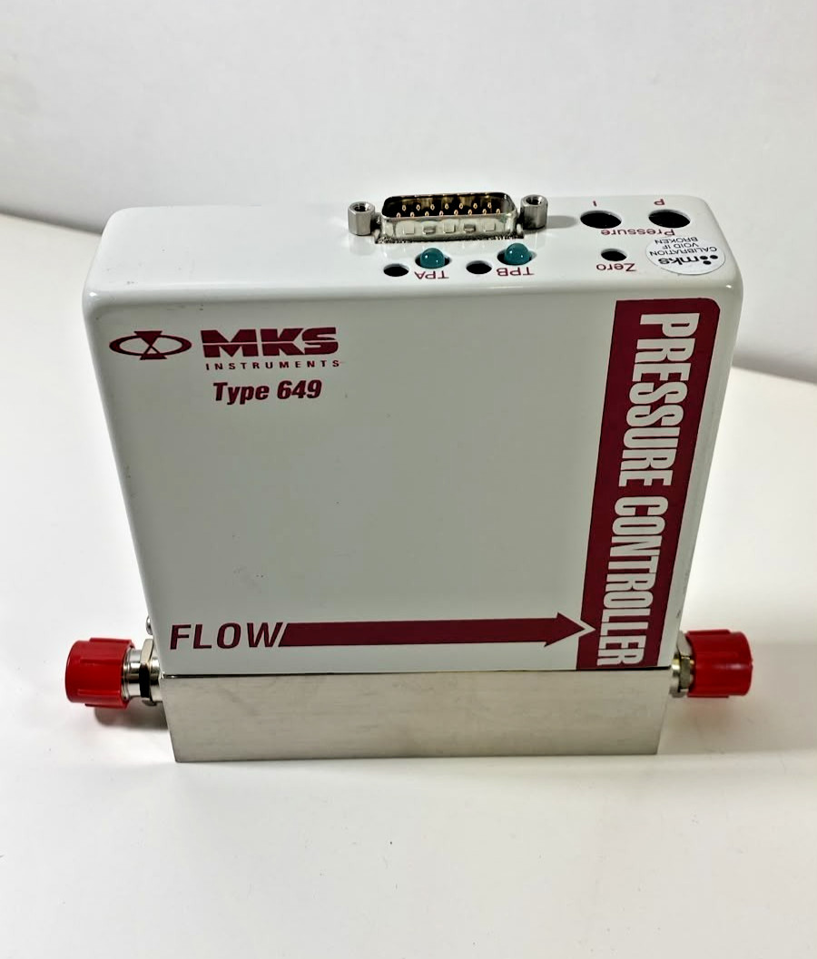 ✅ MKS TYPE 649 649A-25465 / AR / 500SCCM 100 TORR/SPCAL PRESSURE CONTROLLER