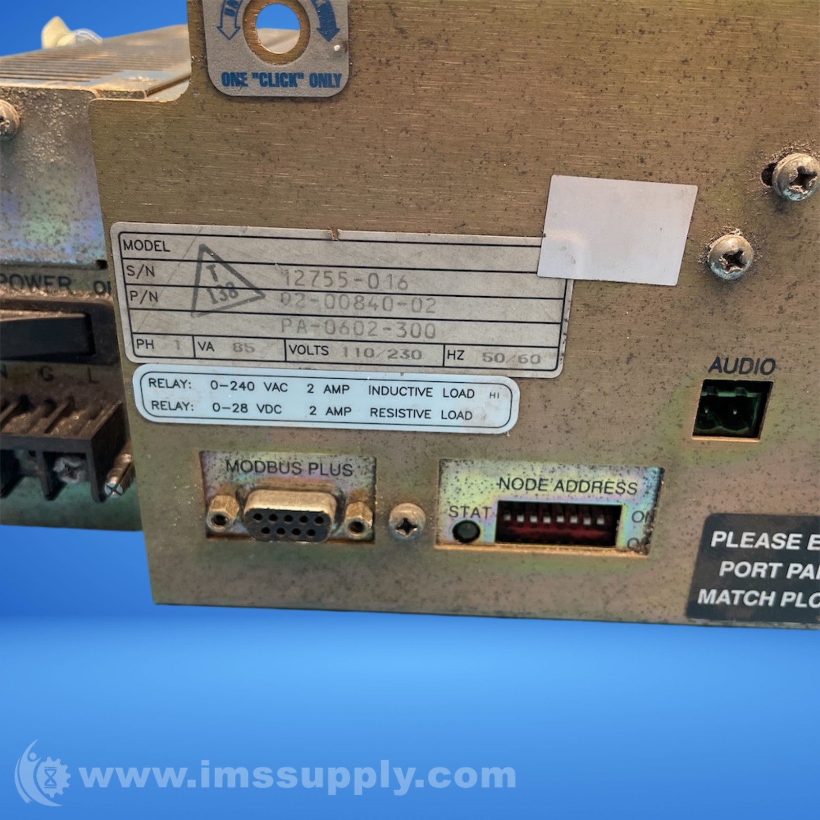 Modicon 92-00840-02 Operator Interface USIP