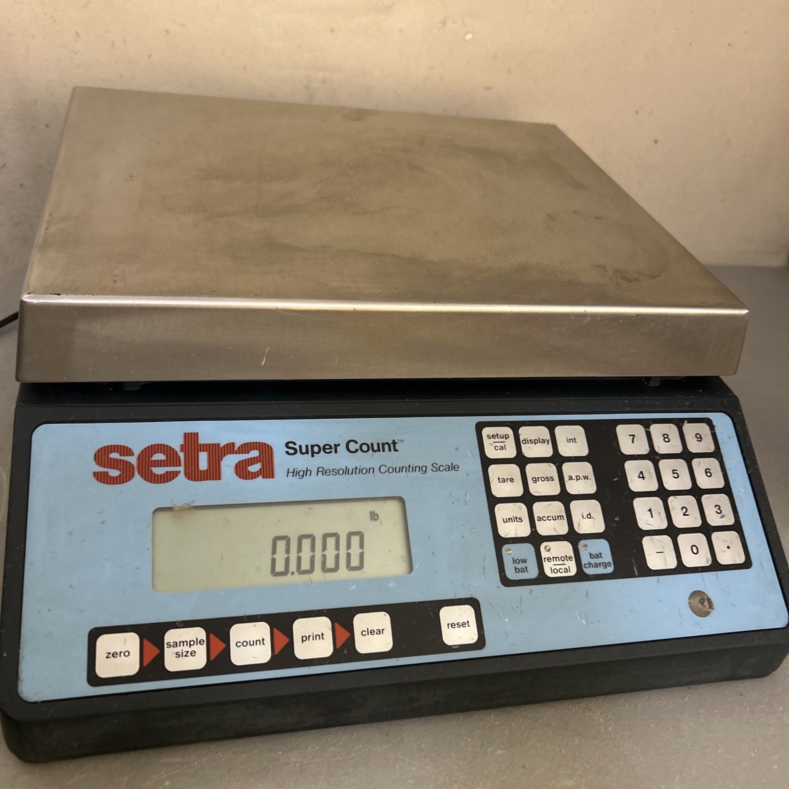 Setra Super Count Scale 50000G 110 Lbs – High Resolution Counting Scale