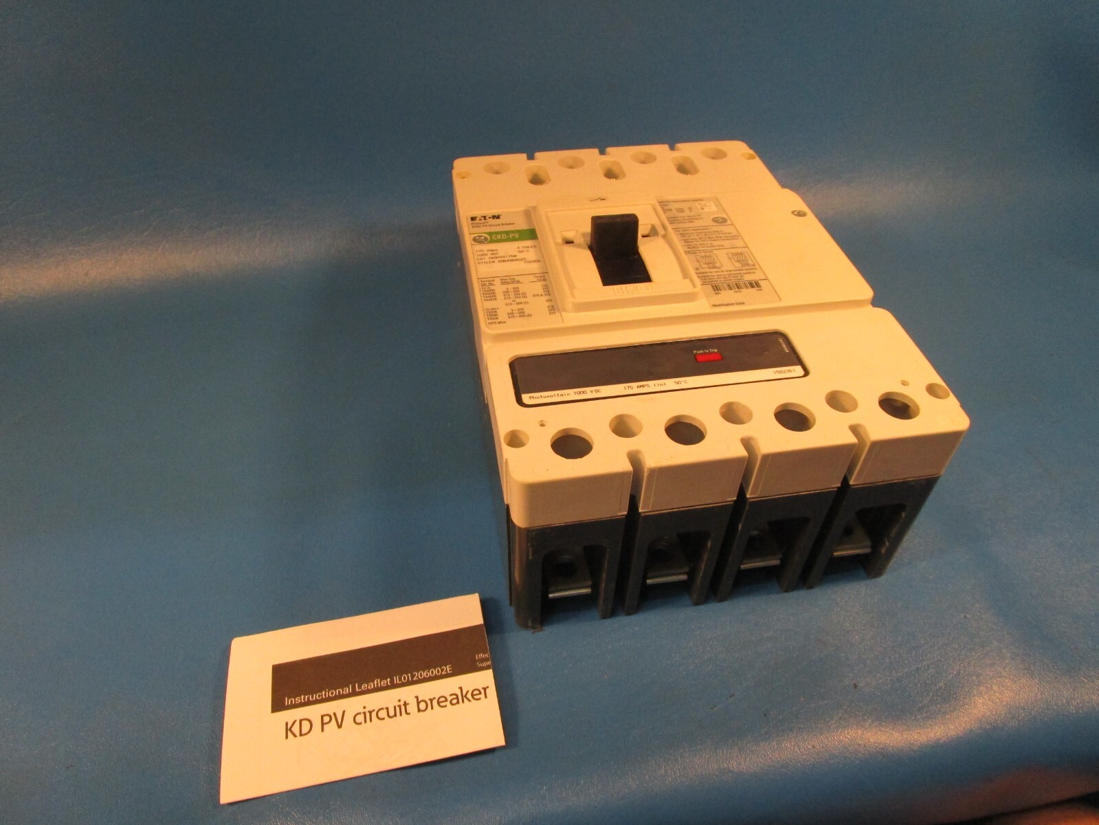 Eaton CKDPV4175W, Molded Case Breakers (MCCBs) K 4P 175A 1000V 50/60Hz 3Ph K Fra