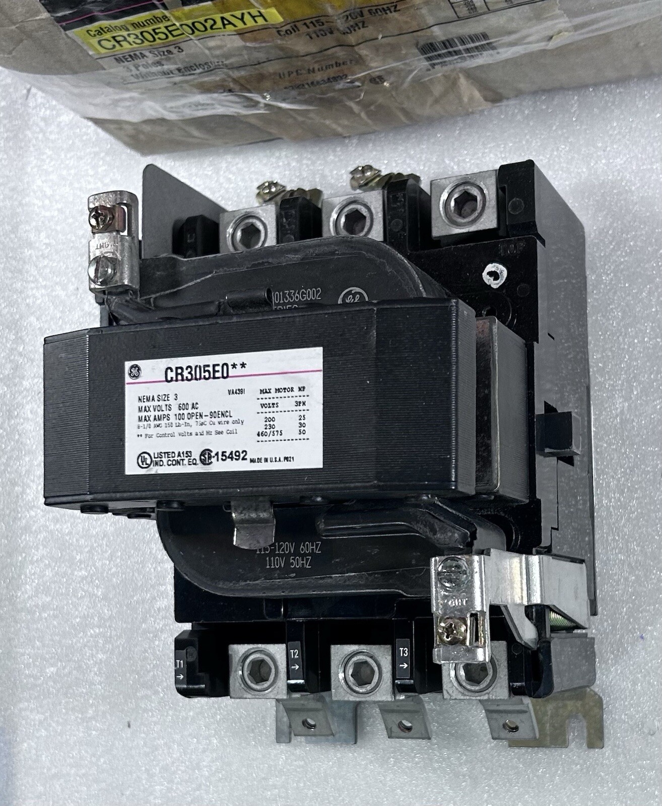 GE CR305E002AYH 110/115-120V 90A