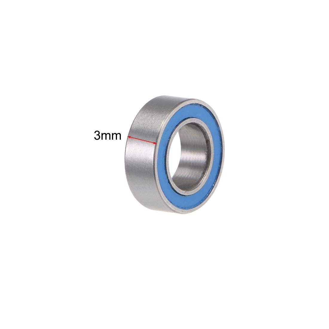 MR95 2RS Deep Groove Ball Bearings 5x9x3mm Steel Sealed Bearings Pack of 10