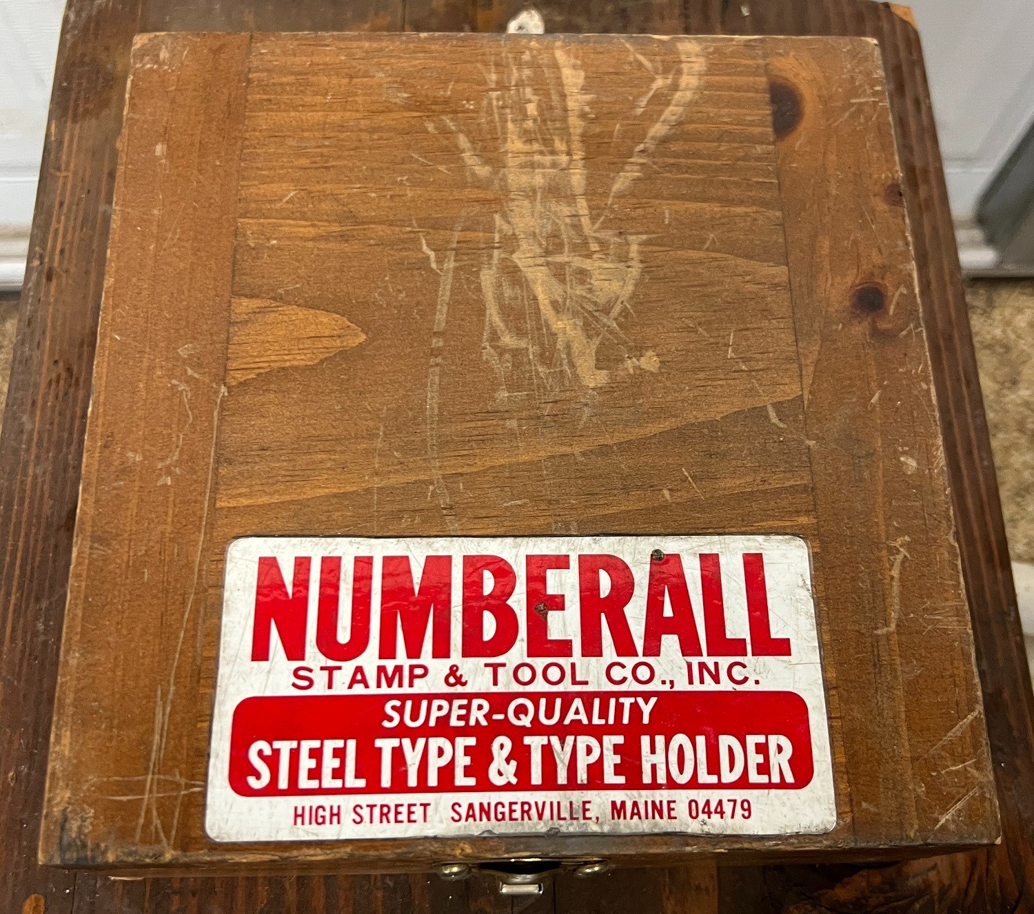 Numberall Model 98 Marking Platform Hammer Stamp with 0-9 Numeric Stamps