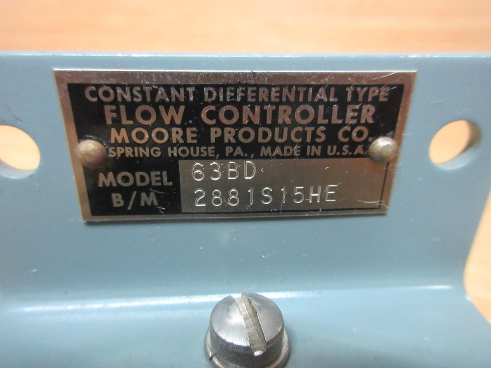 Moore Products 63BD Flow Controller