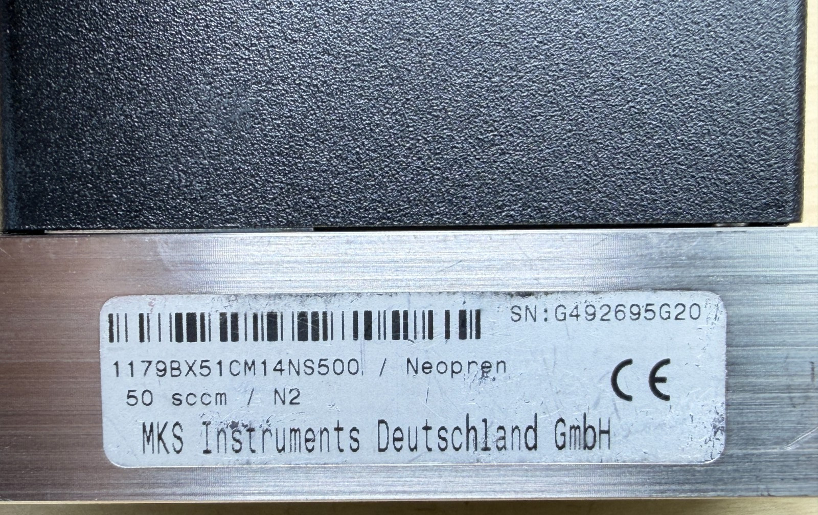 MKS 1179BX51CM14NS500 MASS-FLO Flow Meter, 50 sccm, Profibus