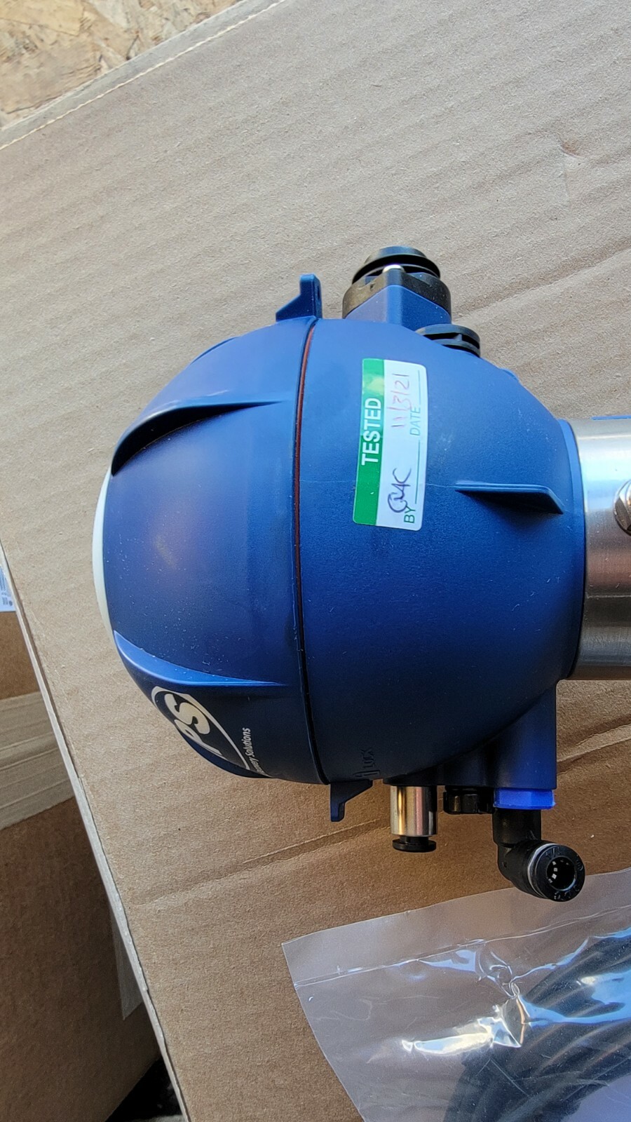 New HPS Type BBZP AISI316L-PTFE Bardiani Valvole Spa Receive Return Assembly