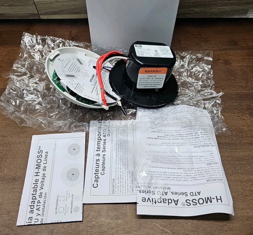 HUBBELL ATD2000CL 120-277VAC 20A NSMP Ceiling Mounted Occupancy Sensor OPEN BOX