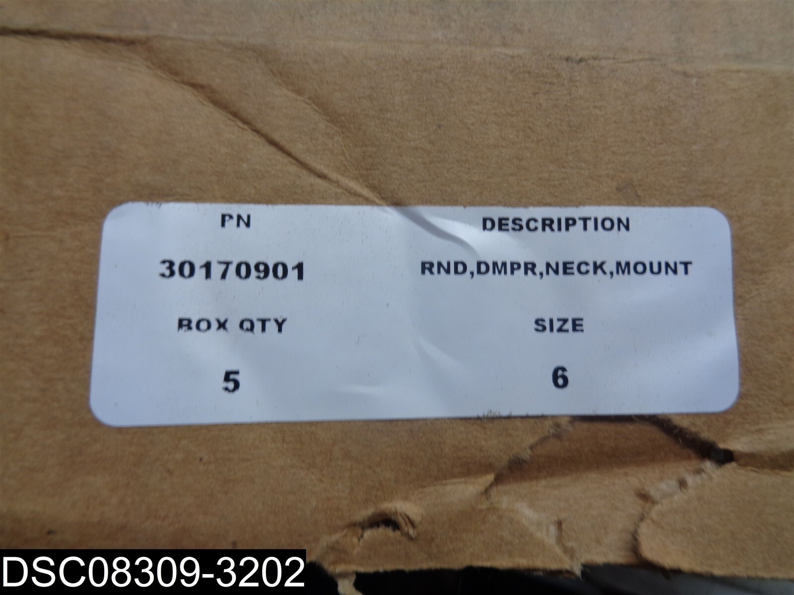 QTY=5: 30170901 Titus Round Damper Neck Mount Size 6