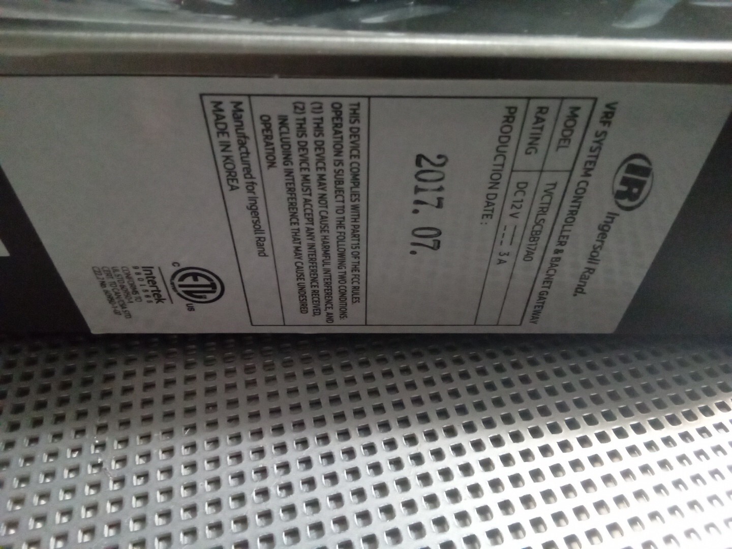 Genuine IR Trane tvctrlscbb17a0 VFR Gateway Bacnet AC System Controller m3s2 Yy