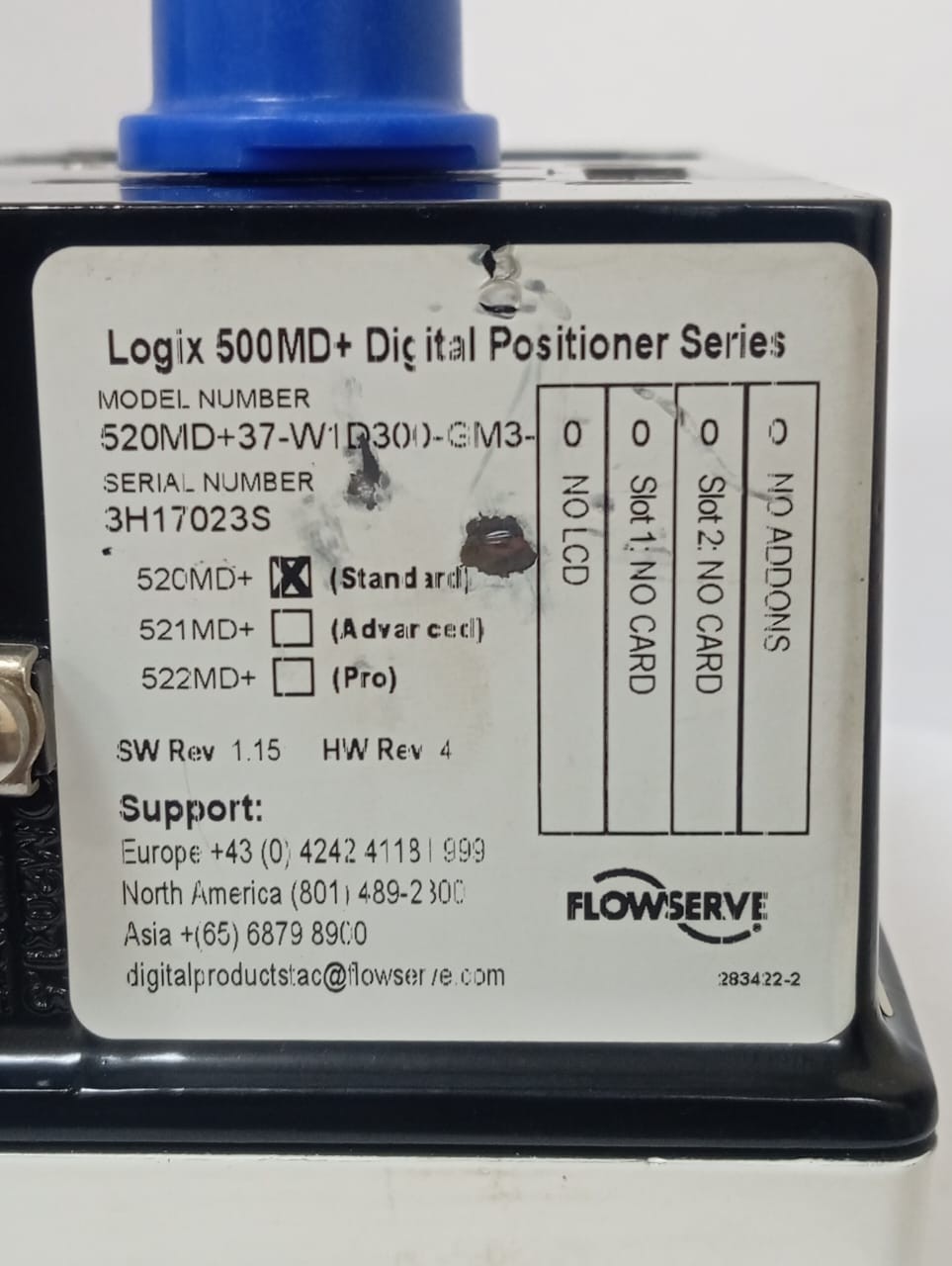 Flowserve / Logix 500MD+ Series / Digital Positioner / 520MD+37-W1D300-GM3-0000