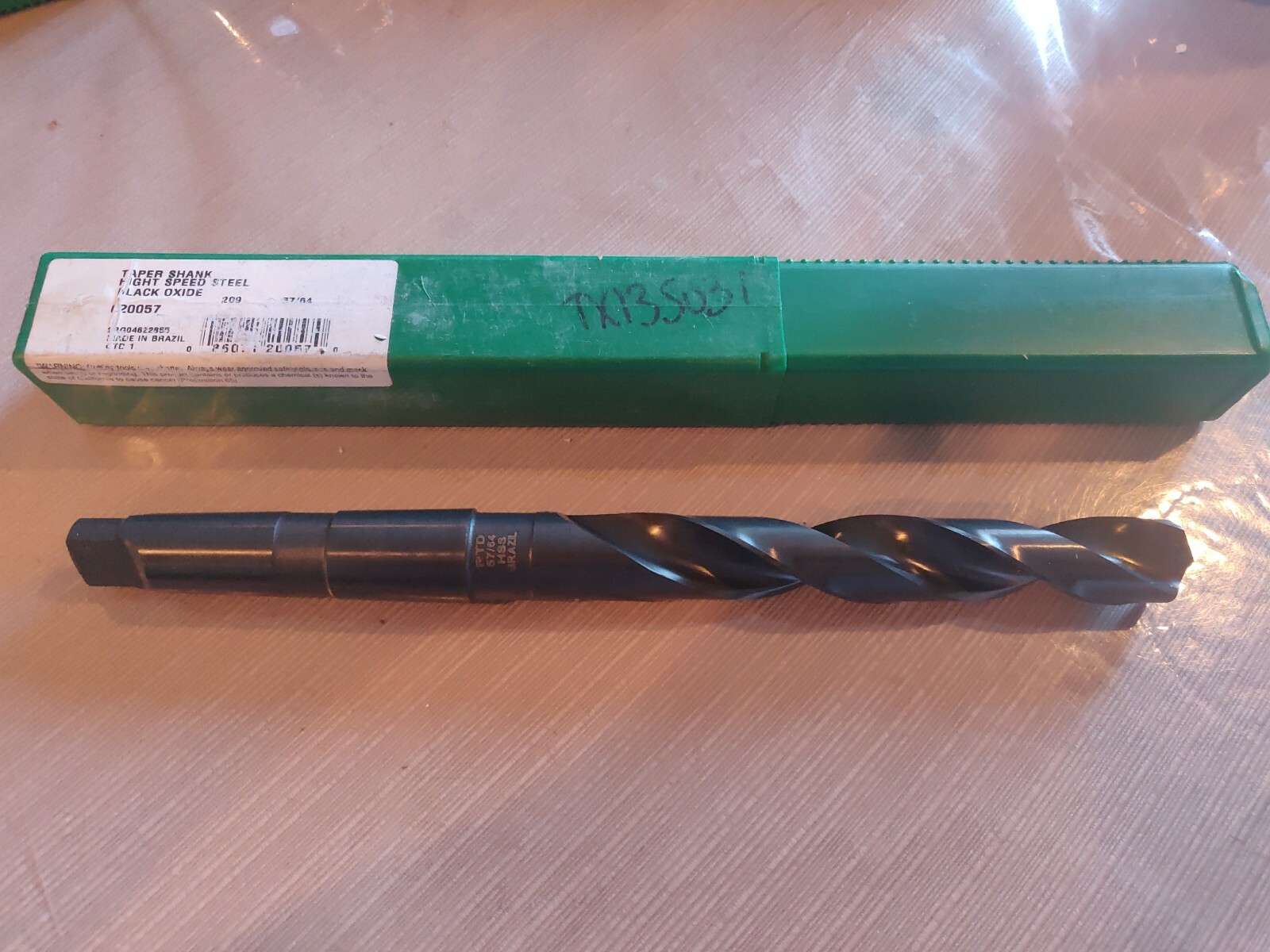 Precision Twist Drill 020057 Tapered Twist Drill Bit Black Oxide NEW 2RG04622855
