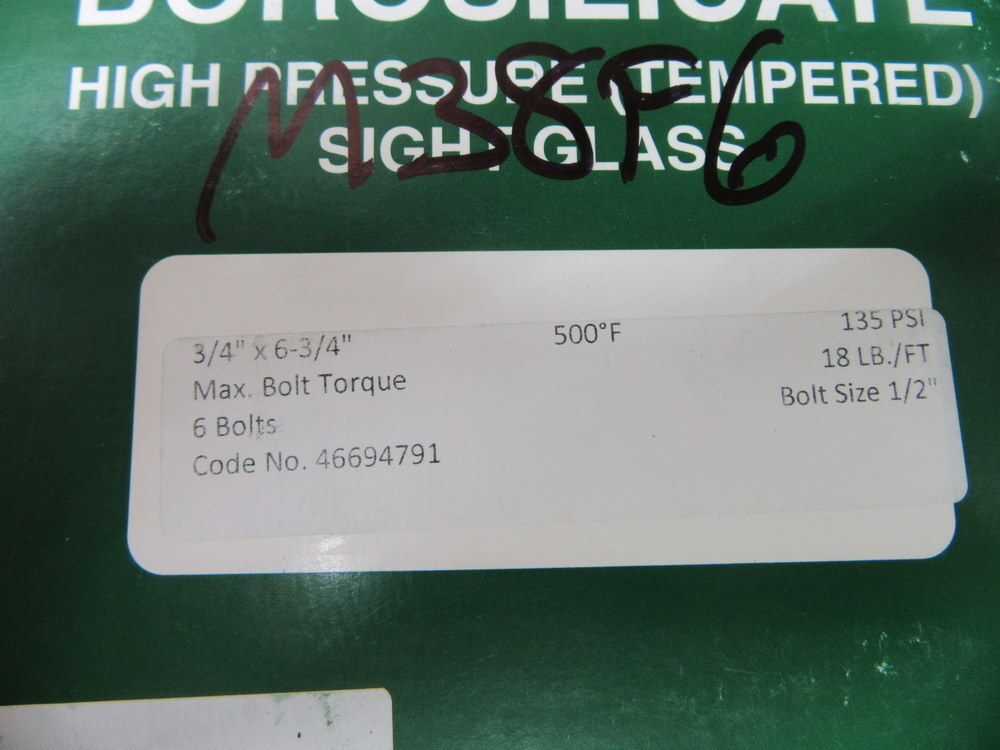 Diamond Power 46694791 Borosilicate Sight Glass 100286 3/4″ x 6-3/4″ (Pack of 3)