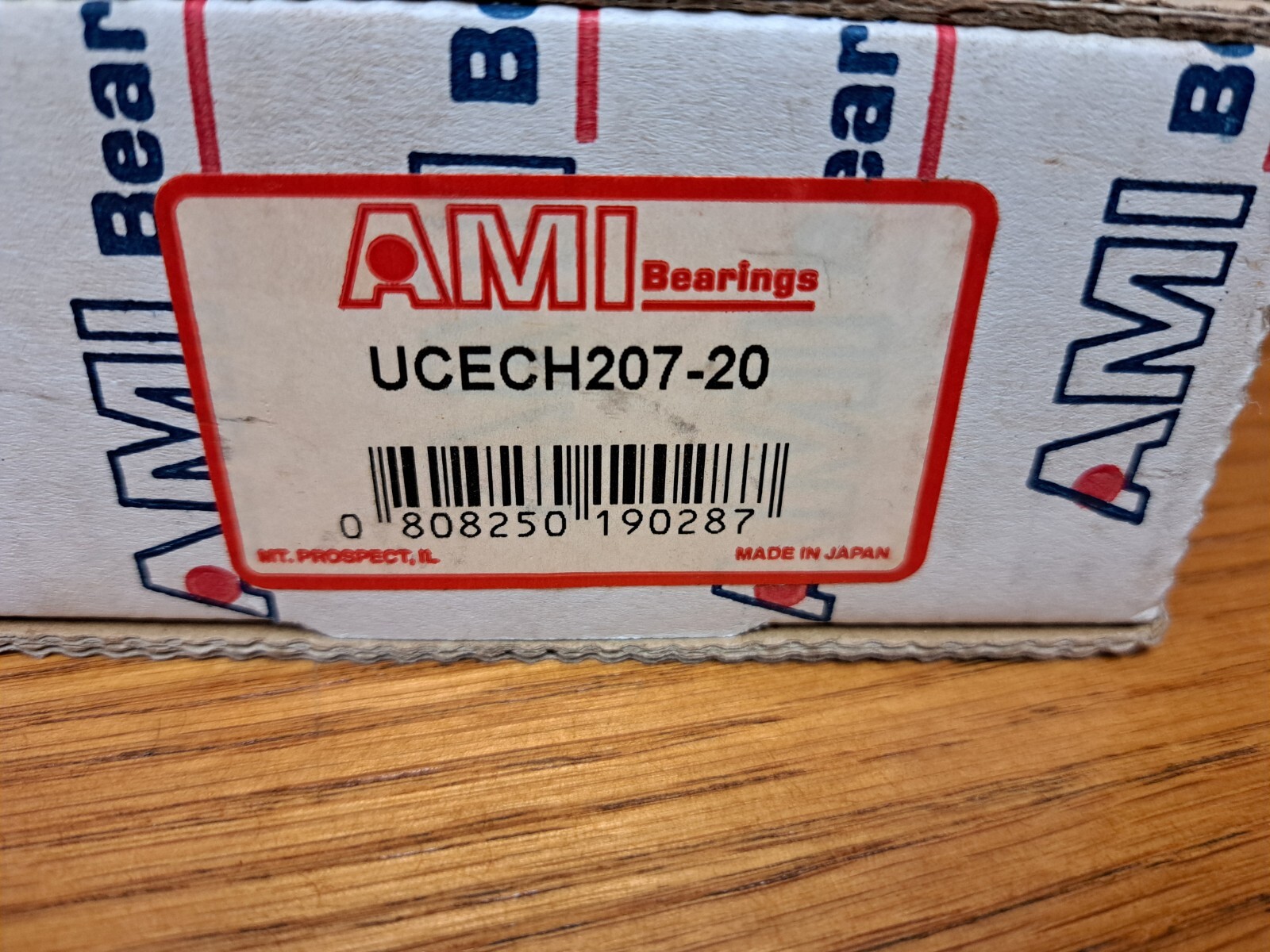 LOT OF 2 AMI Hanger Bearing UCECH207-20 1 1/4” Shaft Thread Size PF 3/4 UC207-20