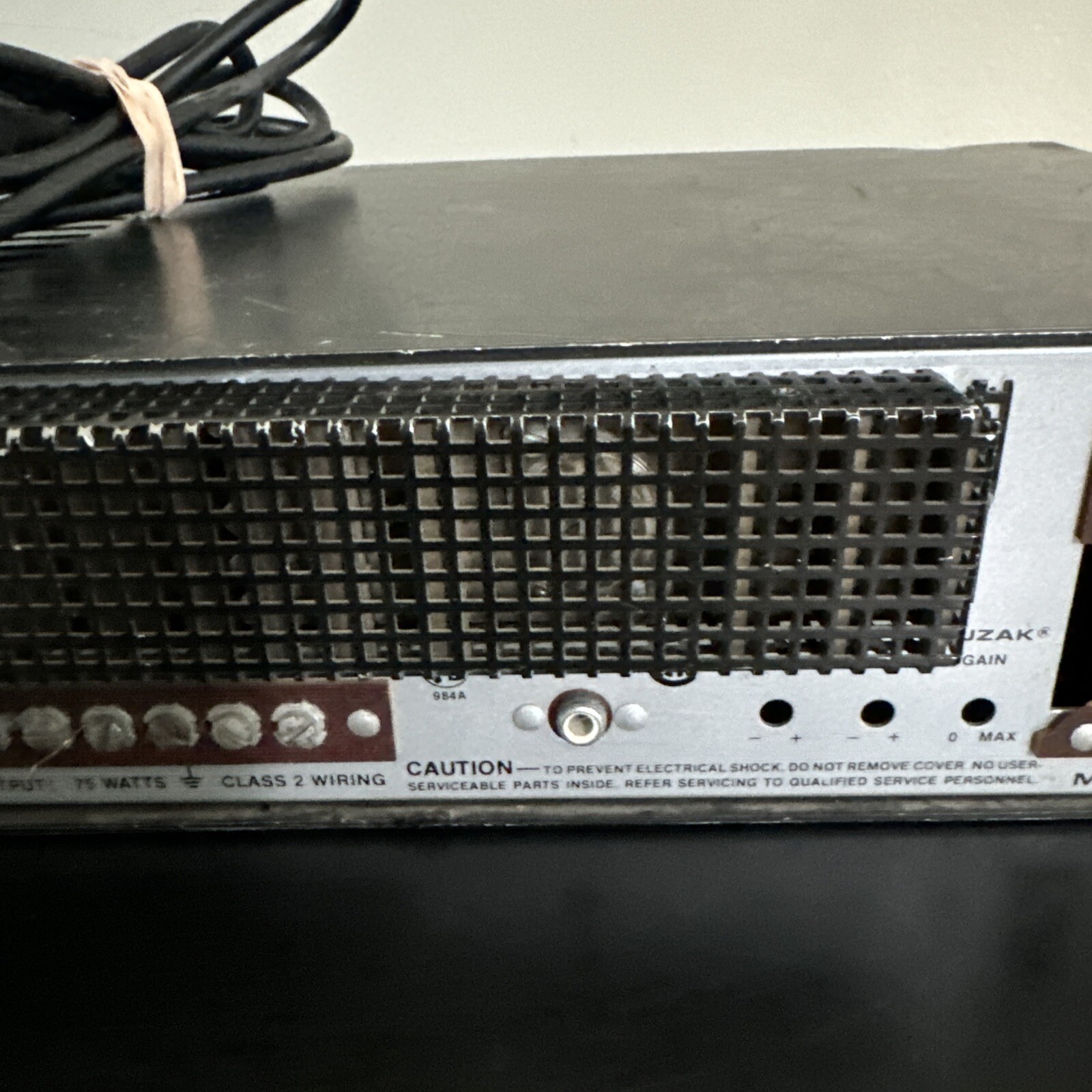 Vintage Muzak Solid State Mic Amplifier A-175B Microphone Audio Amp