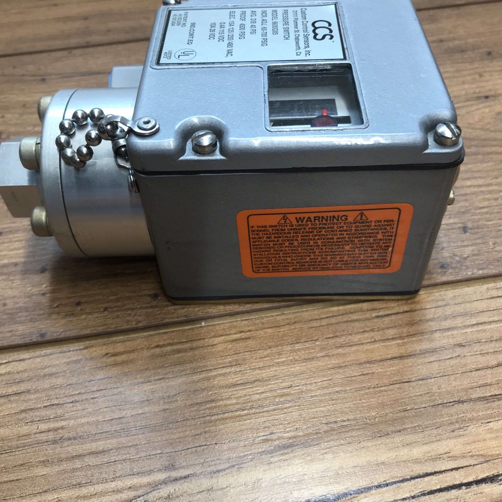 (1) NEW- (open box) CCS 6600GX5 DUAL SNAP PRESSURE SWITCH – Free Shipping