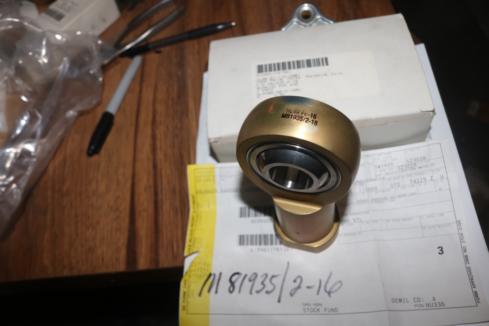 NOS RBC Heim FE-16 Rod End Bearing 1″ Bore RBC M81935 2-16 3120-01-176-7361