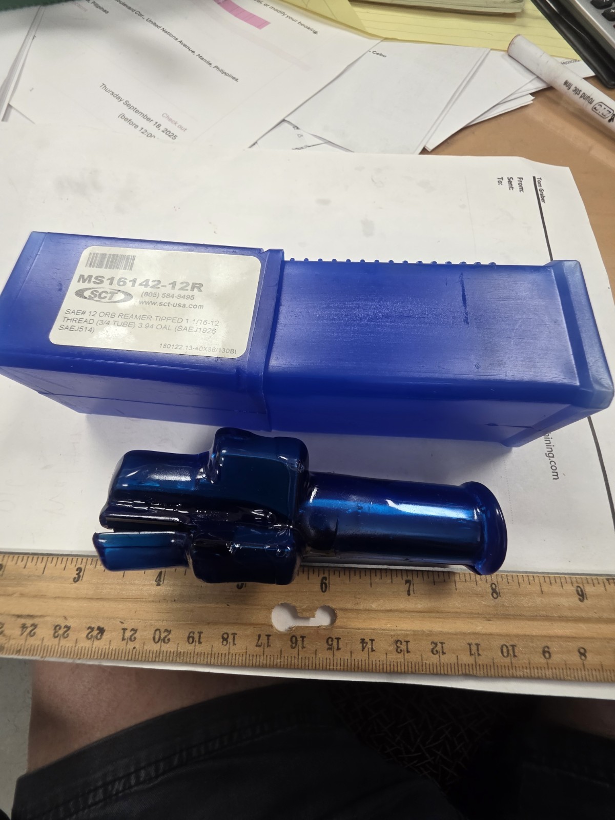 3/4″ TUBE Porting Tool, Scientific Cut Tools SAE J1926 J514 CARBIDE TIPPED, USA