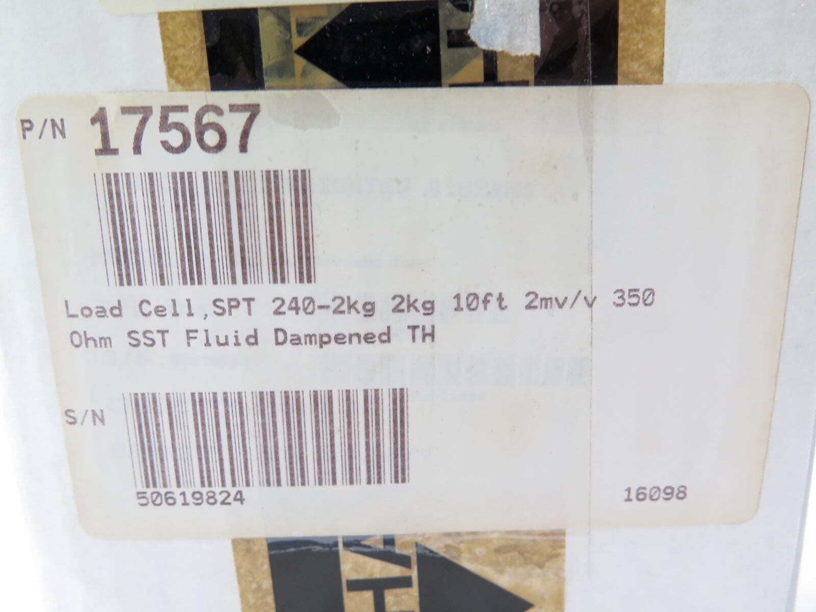 Vishay 17567 / Model 240 Load Cell SPT 240-2Kg 10ft 2Mv/v 350 Ohm