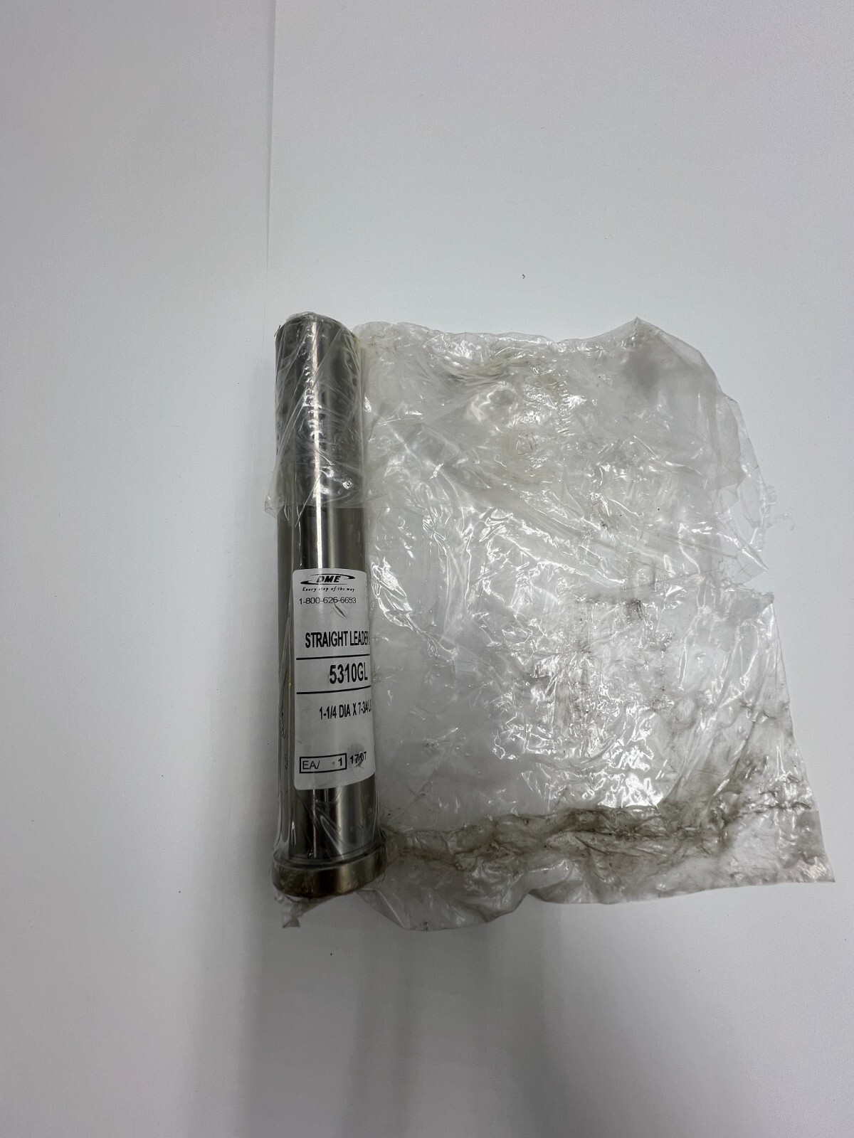 DME 1 1/4″” Diameter x 7 3/4″ Length Straight Leader Pin 5310GL Silver