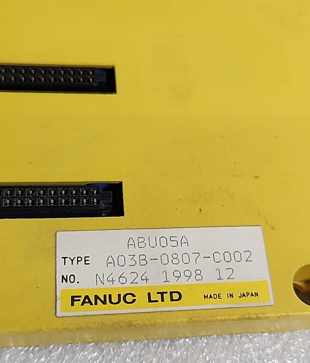Fanuc A03B-0807-C002 Module Rack ABU05A