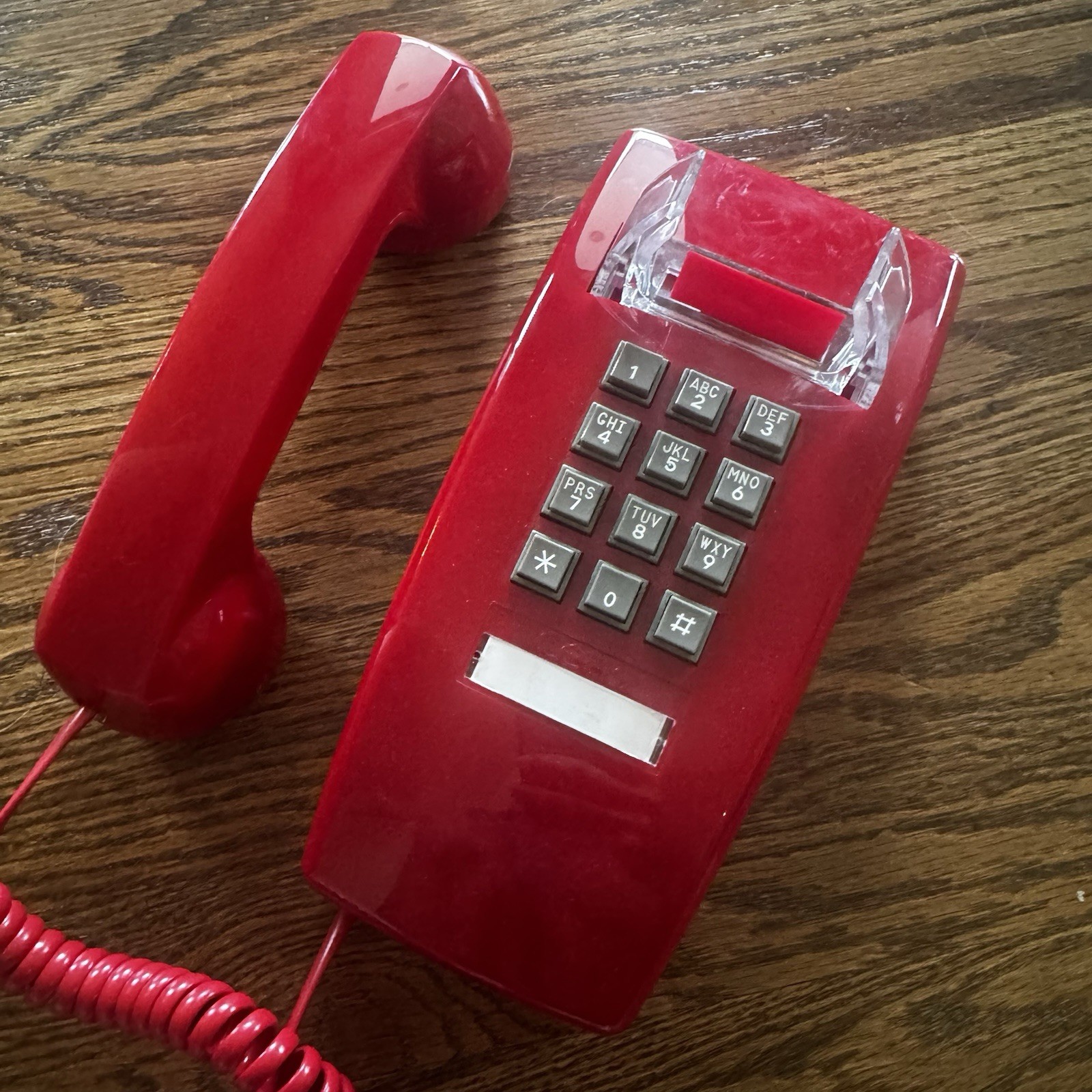Standard Wall Phone, Red, T-25 Red W/O Mw