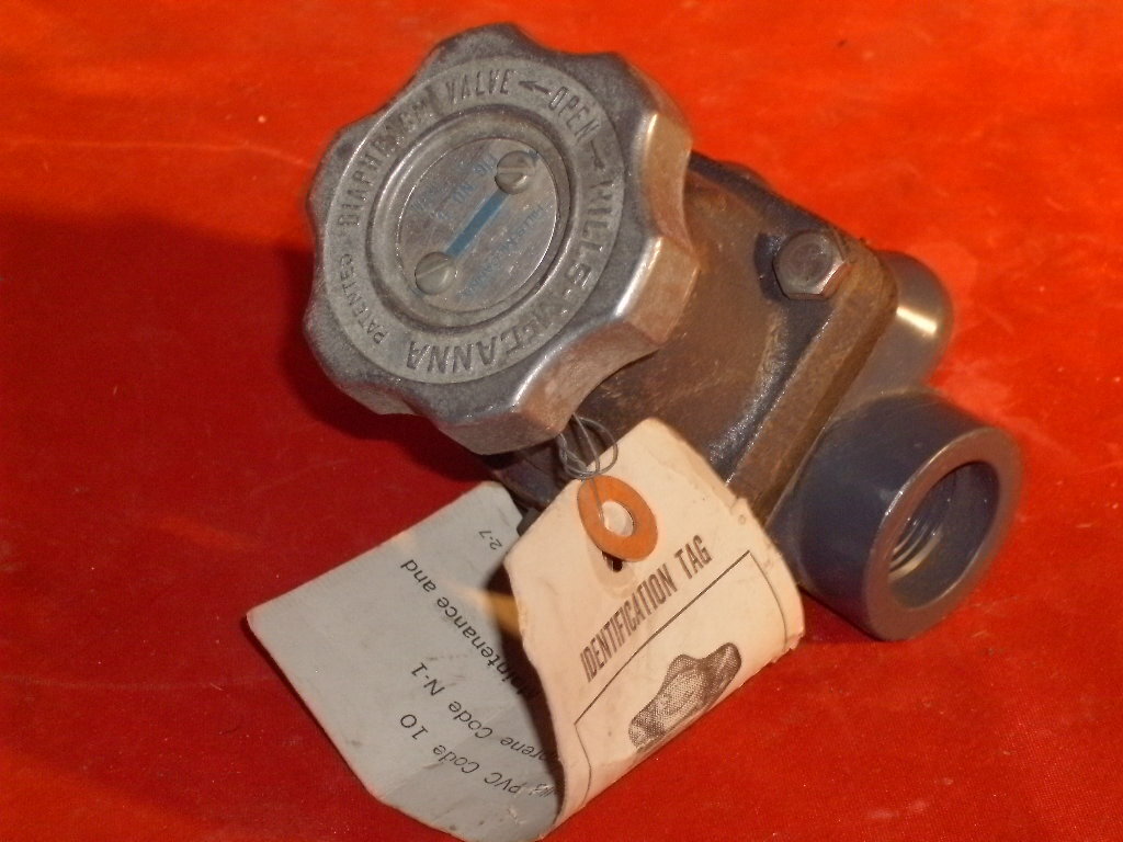 HILLS MCCANNA FIG. 5 NON-INDICATING DIAPHRAGM VALVE 3/4″ NPT NEOPRENE/PVC