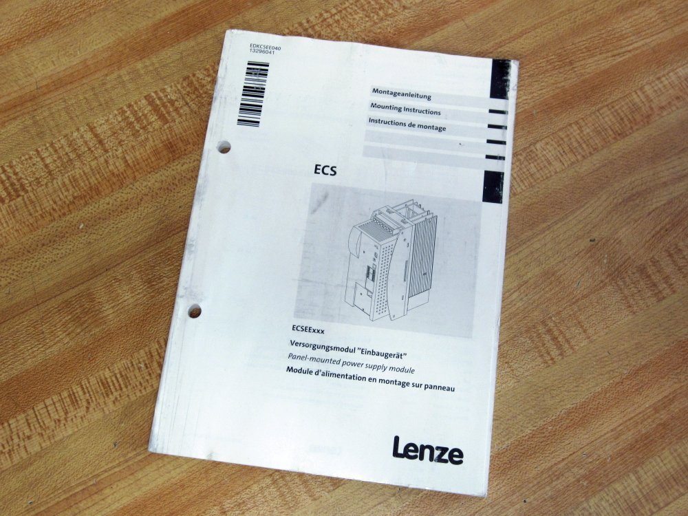 Lenze EDKCSEE040 Mounting Instructions 13296041