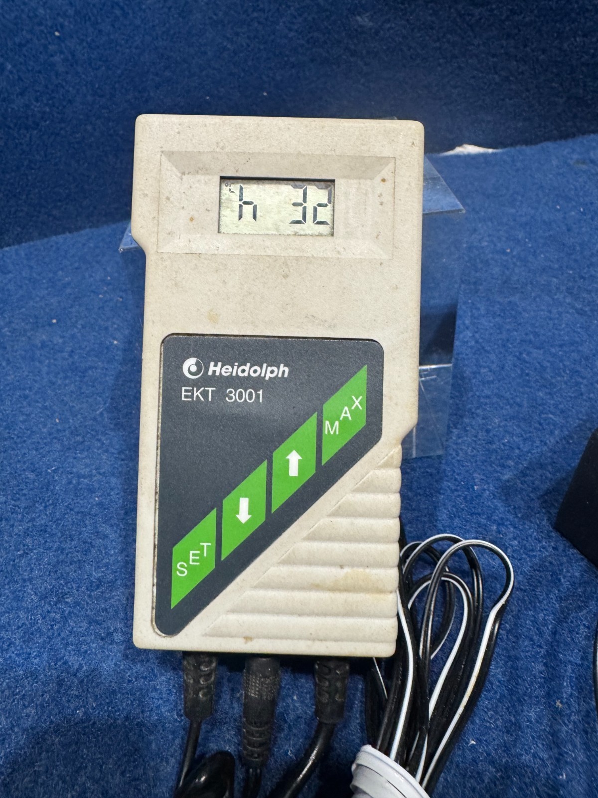 Heidolph EKT 3001 Temperature Controller Pt1000 Probe Power Adapter Tested