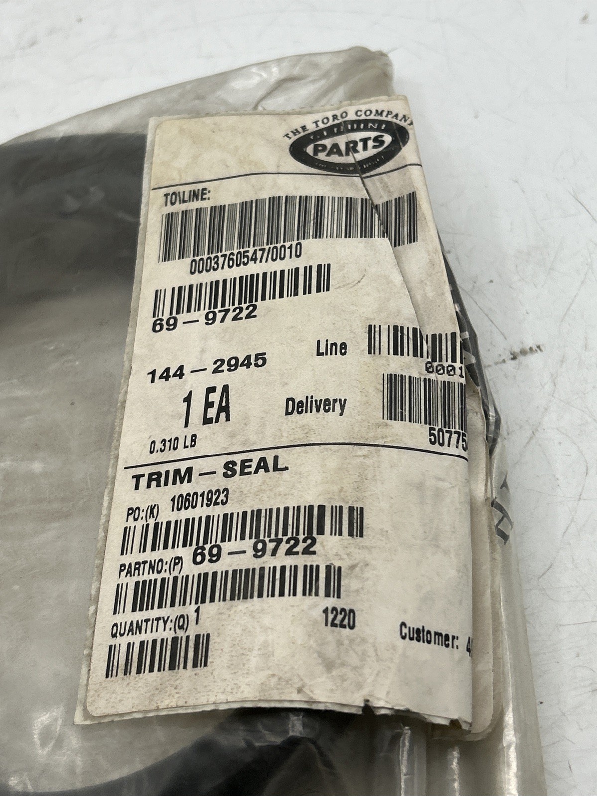 Toro TRIM-SEAL PART NO. 69-9722 See Pics