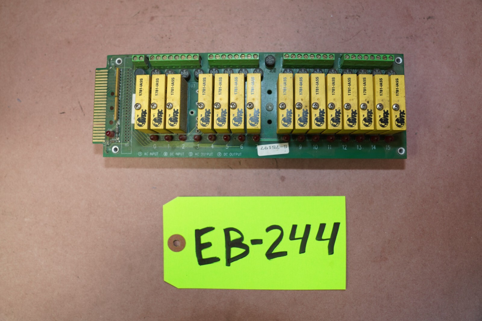 WRC D-98-B66 Circuit Board With 15 Relays. RELAYS IN DESCRIPTION