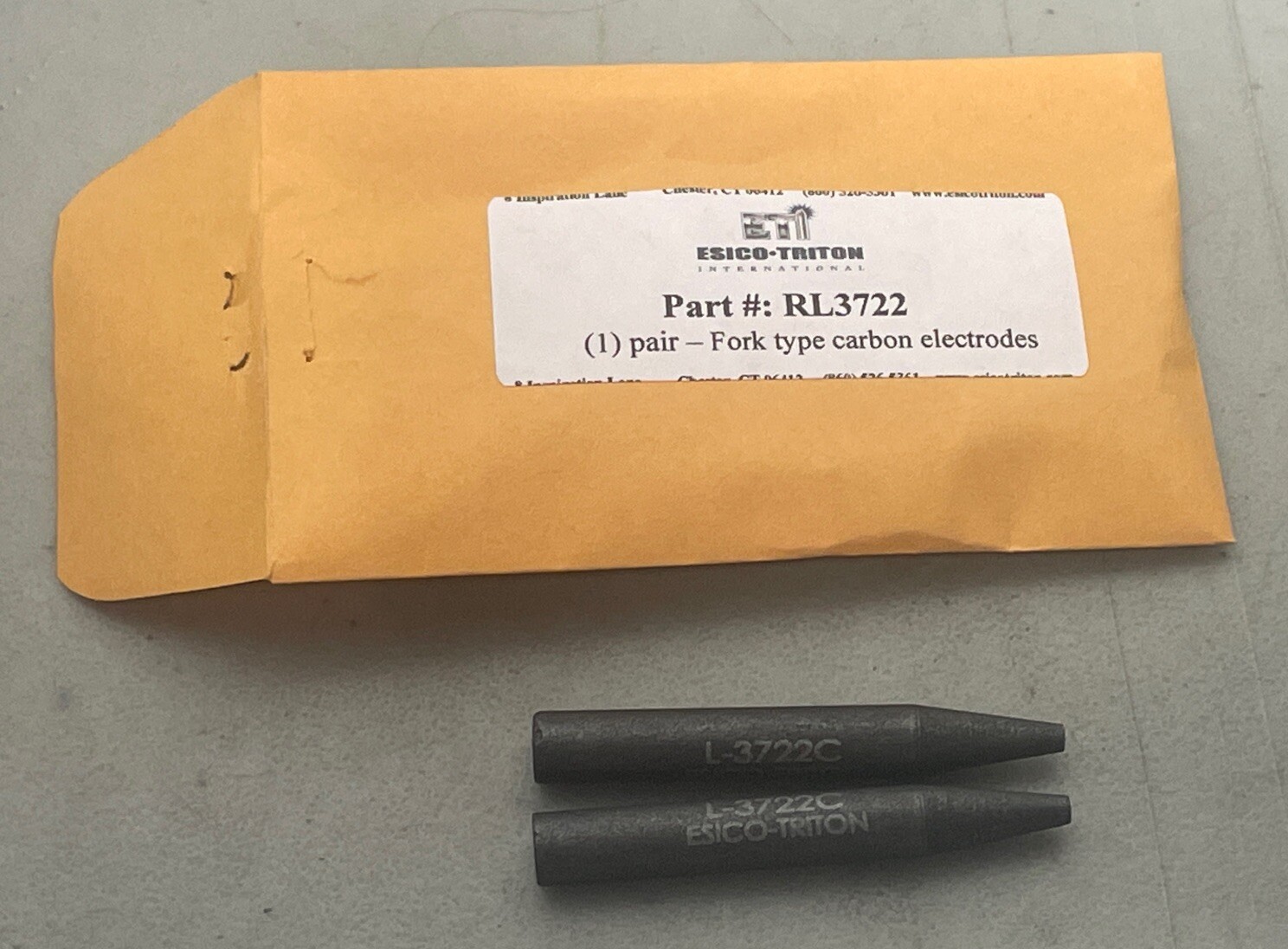 Esico Triton Dual Probe Soldering Handpiece R12078 w/ Carbon Electrodes RL3722