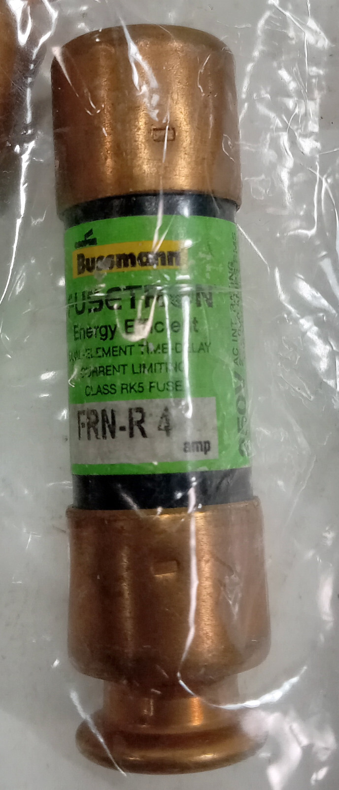 1 NEW BUSSMANN FRN-R4 TIME DELAY CURRENT LIMITING FUSE NNB ***MAKE OFFER***