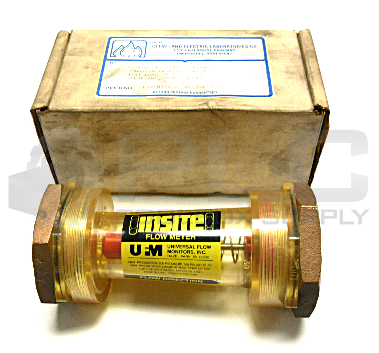 NEW INSITE UFM PX-30 FLOW METER 200 PSI LIQUID 100 PSI AIR