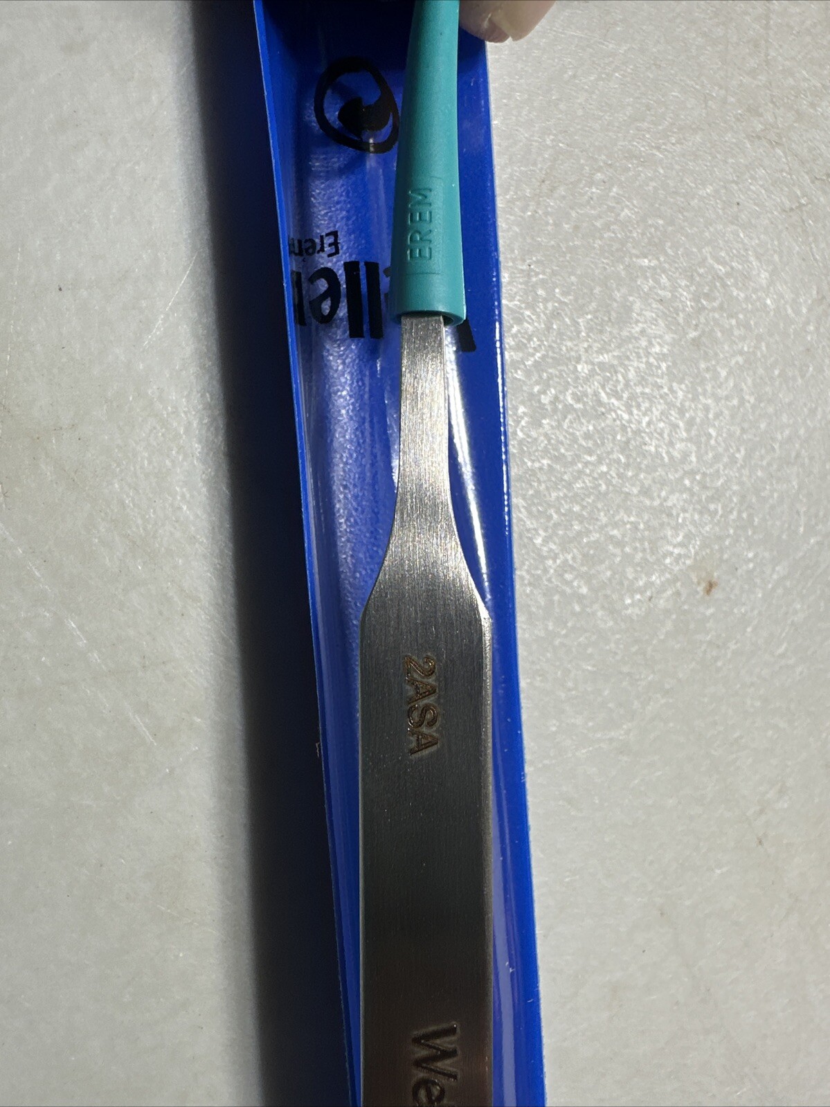 Erem 2Asa Tweezer,Fine Tip,Flat/Round,Swiss