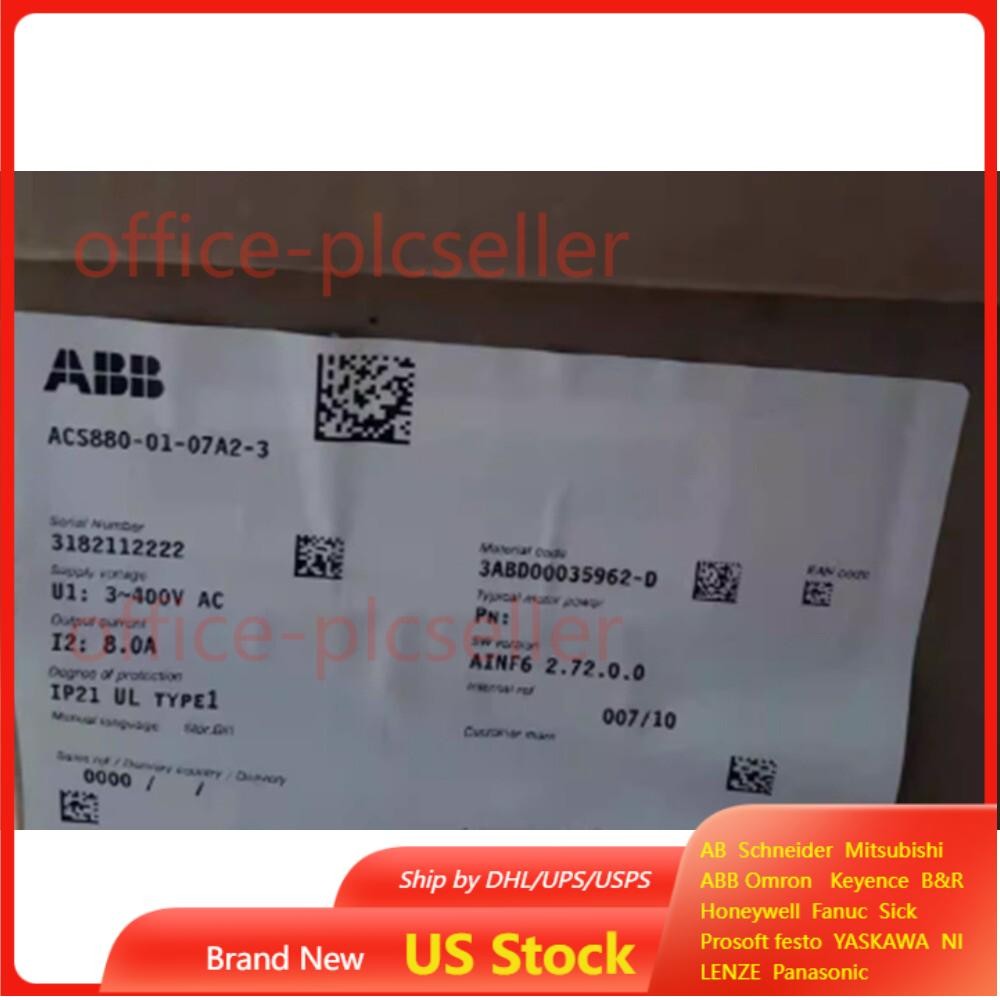 New In Box ABB ACS880-01-07A2-3