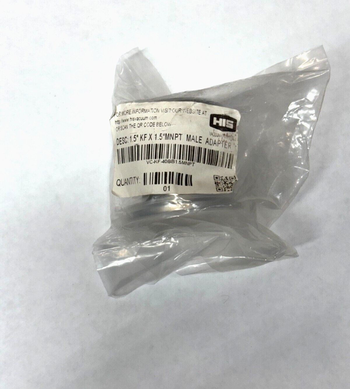 HIS Innovations 1.5″ KF x 1.5″ MNPT Adapter