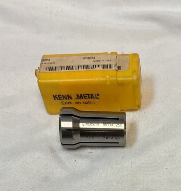 New Kennametal 180DA0250 Erickson Collet 1/4 7186CG6