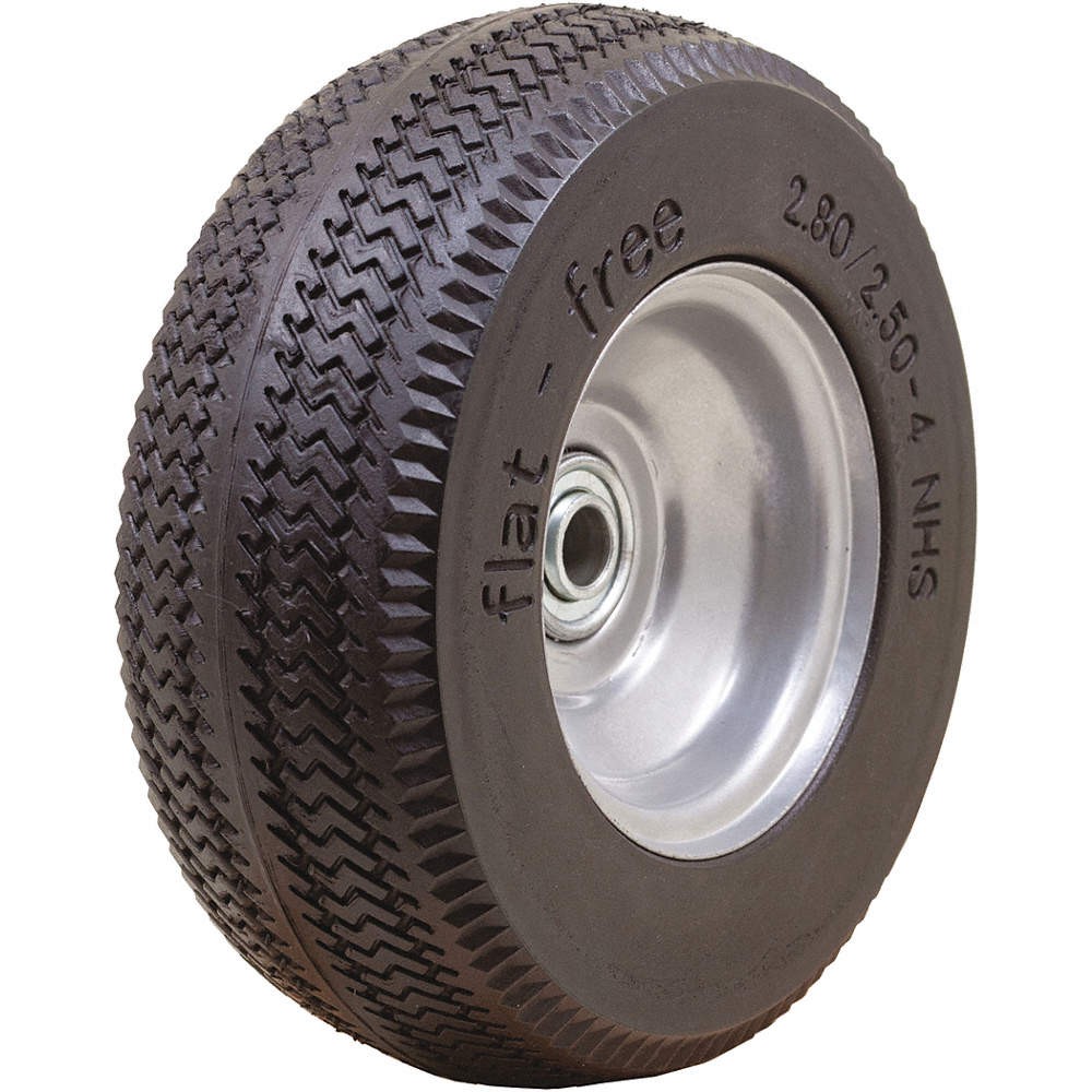 GRAINGER APPROVED 53CM54 Flat Free Wheel,8 3/8″,200lb,2.80/2.50-4 53CM54
