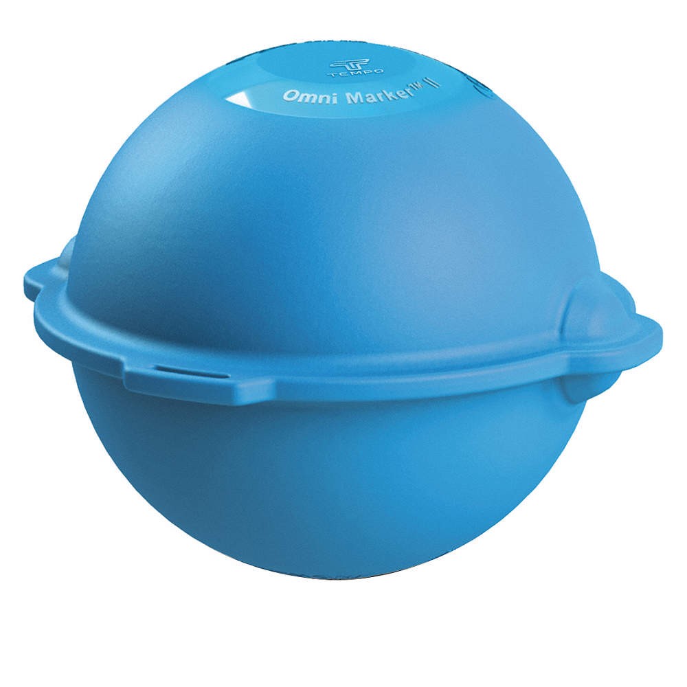 TEMPO COMMUNICATIONS OM-08 Marker Ball, Polyethylene, Blue 56FN59