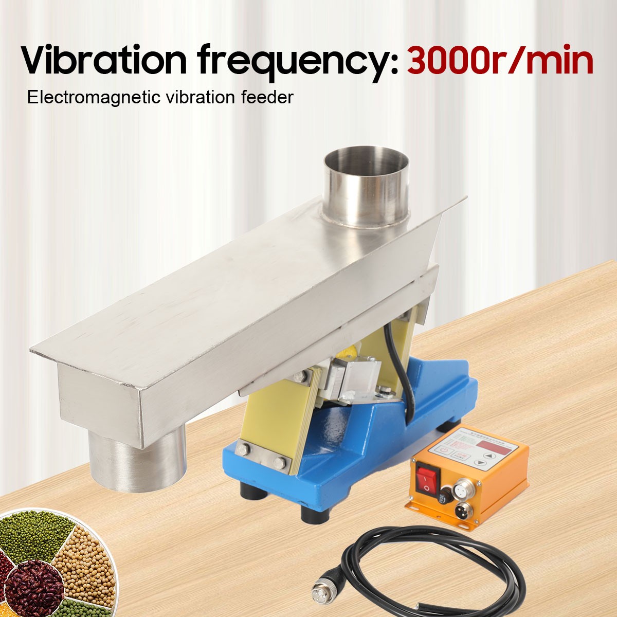 GZV-3F Electromagnetic Vibrating Feeder 1T/H Closed Shaking Feeding Machine 110V