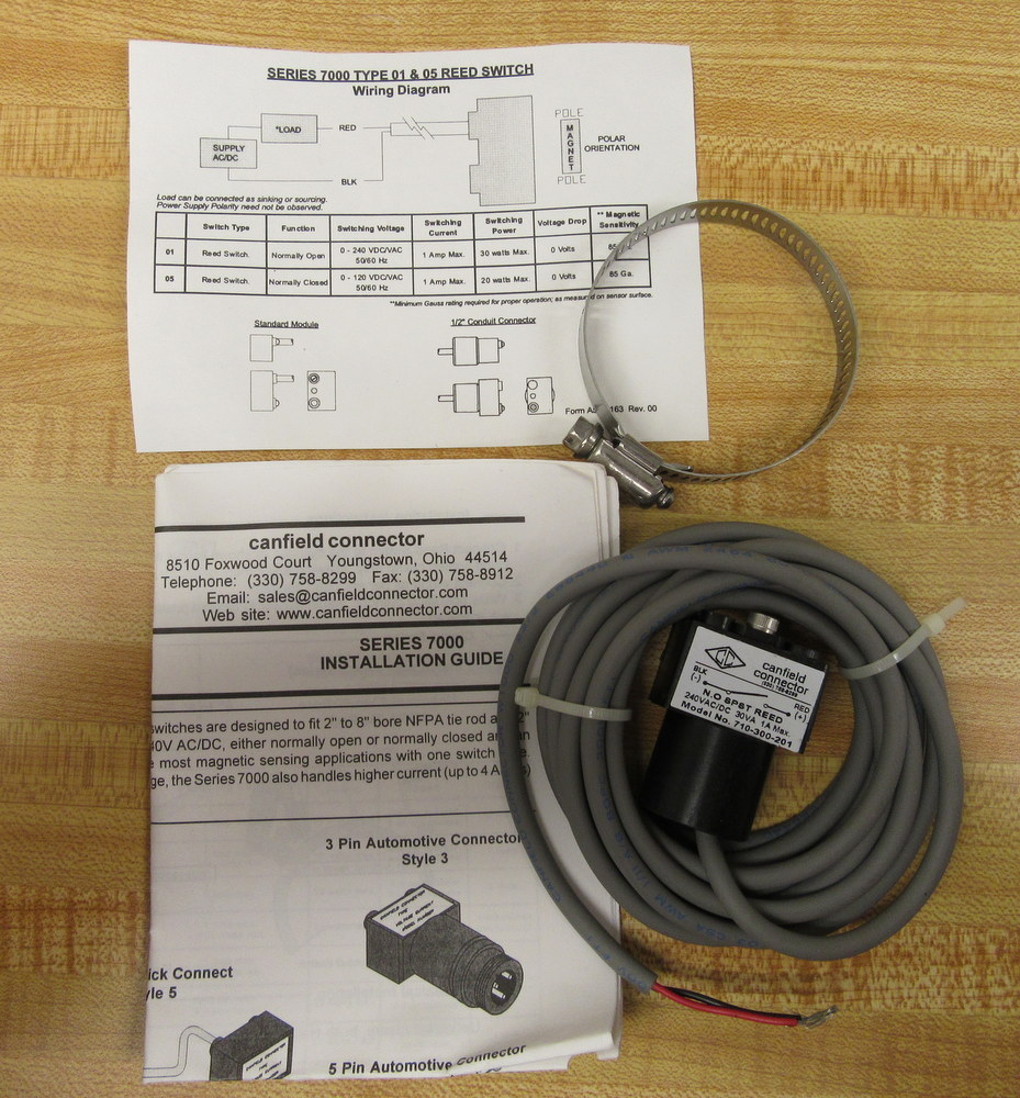 Canfield Connector 710-300-201 Reed Switch 710300201