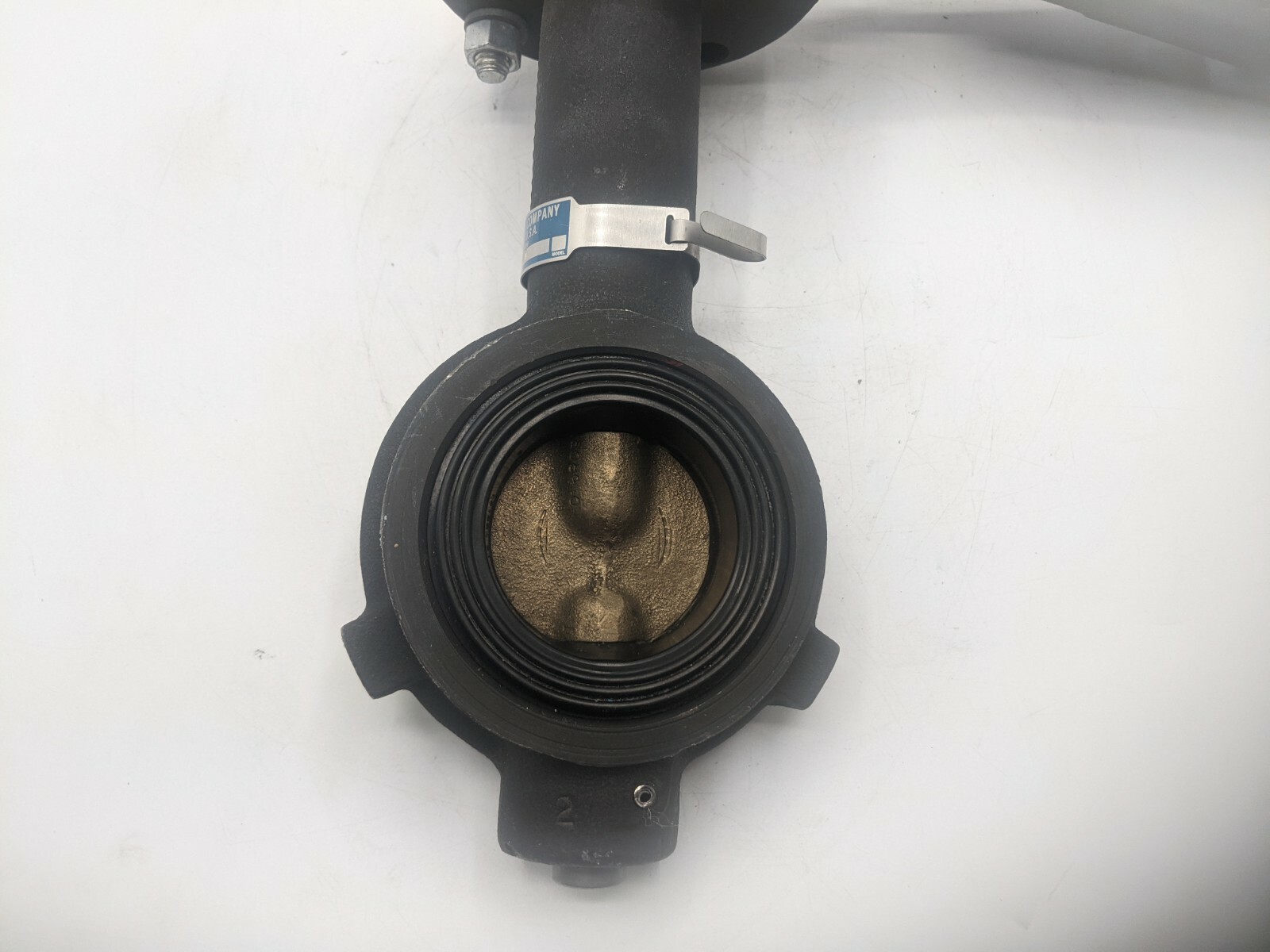 WM Powell 3010-BM1 2” Butterfly Valve, Aluminum Bronze Disc, Rubber Lining